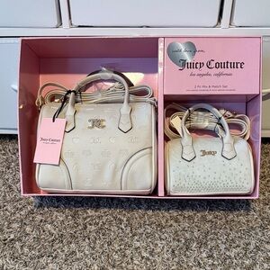 Juicy Couture Cream Angel Mommy & Me Satchel Bag Set